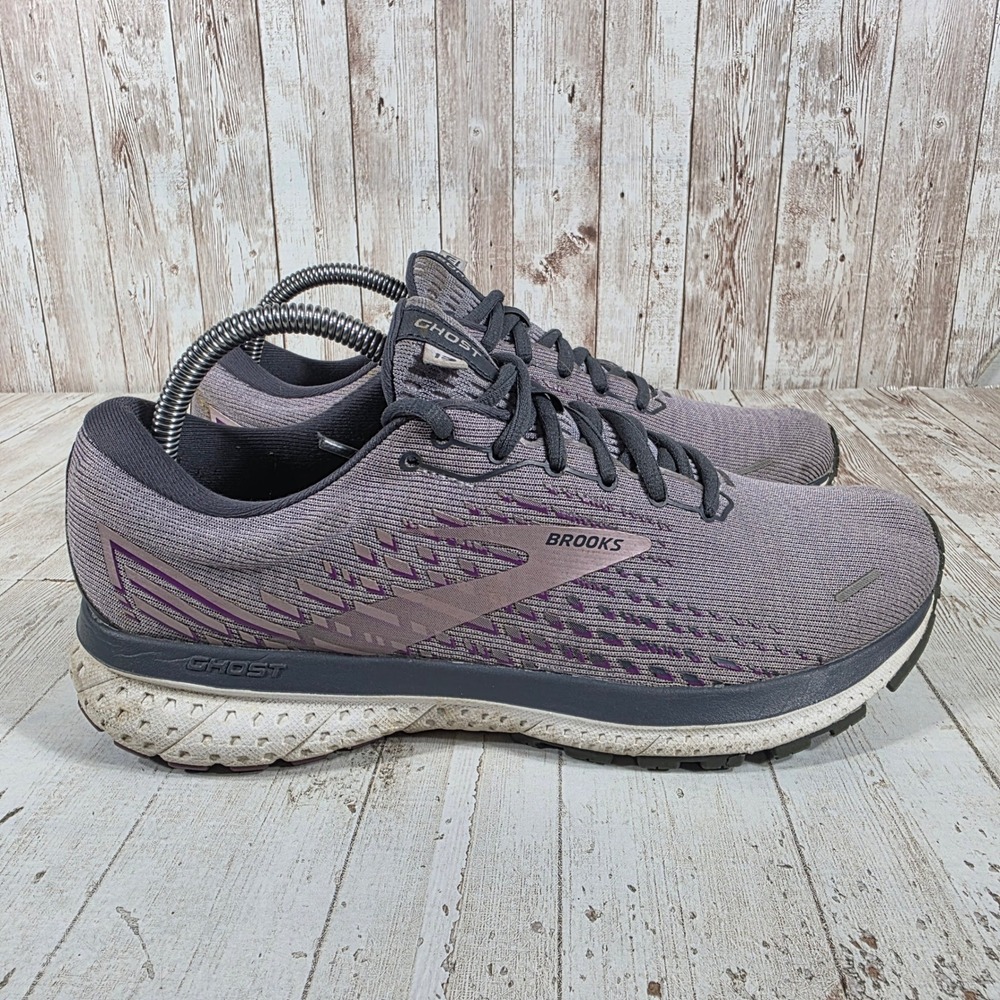 Brooks Ghost 13 Womens Running Shoes Purple Grey 1203381B550 Size 9 B Medium